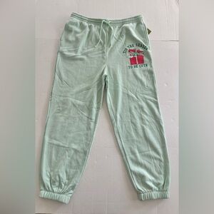 Star Wars Baby Yoda Unisex Joggers Lounge Pants Pockets Light Green Size 2XL NEW